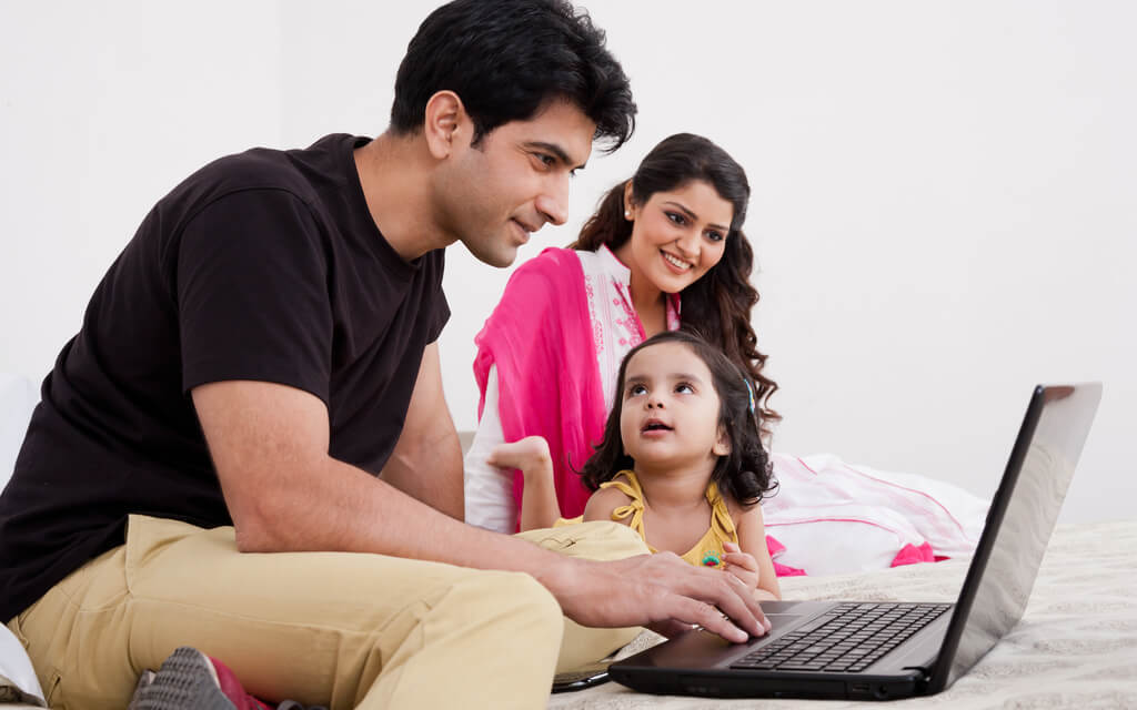 indian family laptop