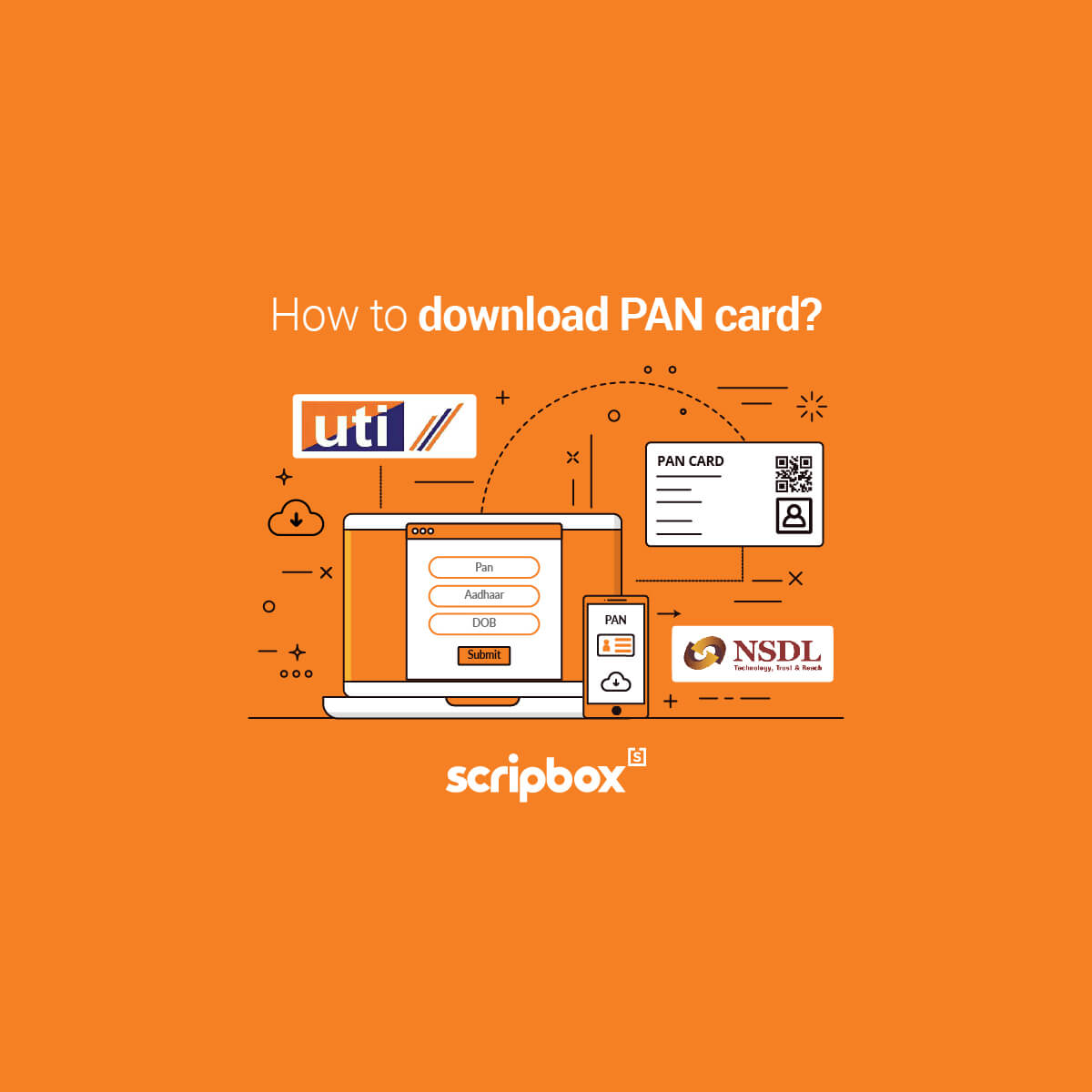 How To Download PAN Card Online Via NSDL Aadhaar UTIITSL 