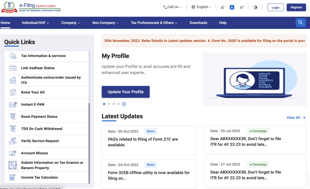 e-filing login