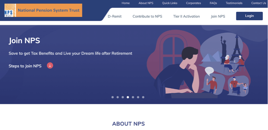 nps login karvy portal