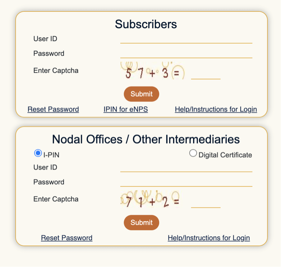 nps login nsdl portal