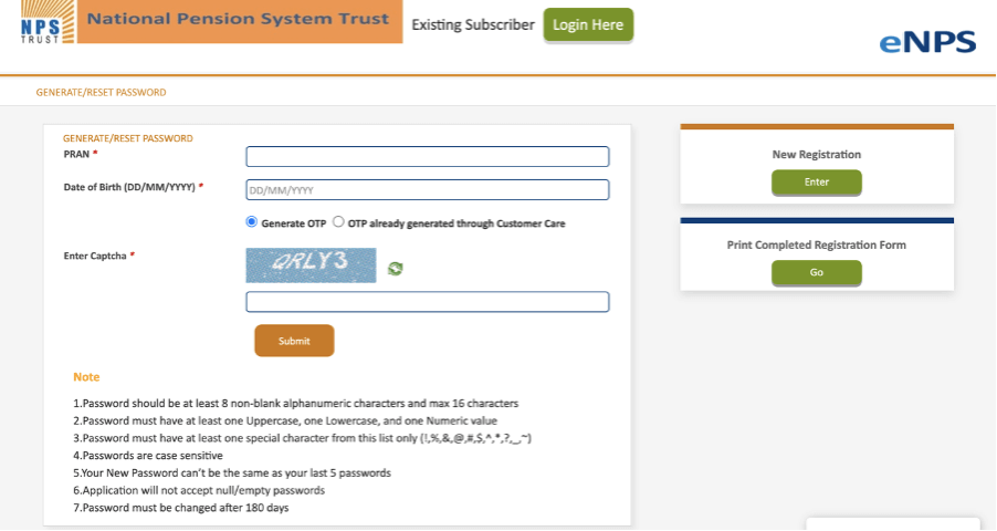 nps trust login