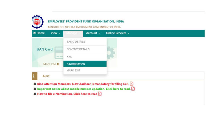 How to Update / Add EPF Nominee - With Screenshots and Steps