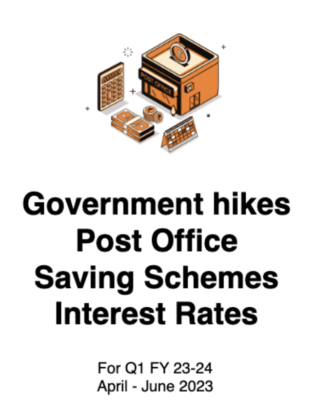 Government Hikes Interest Rates on Small Saving Schemes